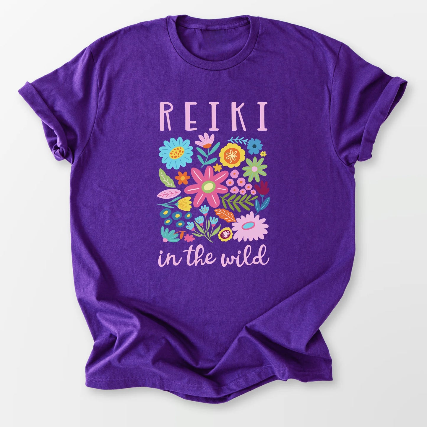Reiki in the Wild Tee Purple T-Shirt