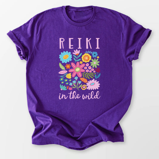 Reiki in the Wild Tee Purple T-Shirt