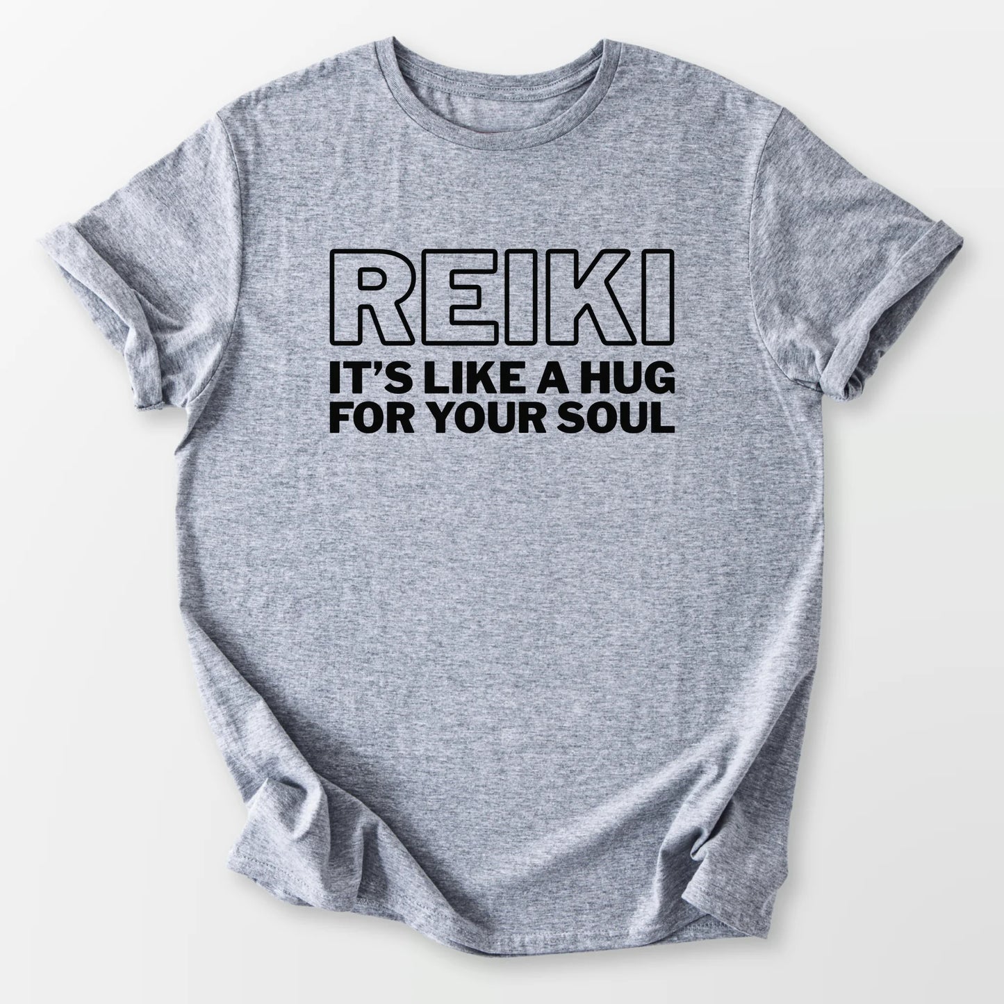 Reiki It's Like a Hug Tee Sport Grey T-Shirt
