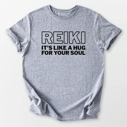 Reiki It's Like a Hug Tee Sport Grey T-Shirt