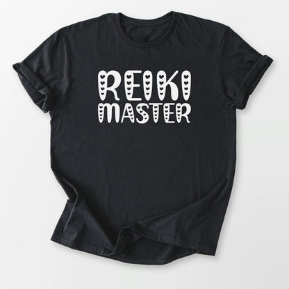 Reiki Master Hearts Tee Black T-Shirt