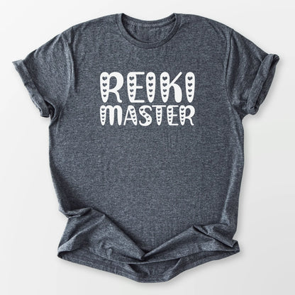 Reiki Master Hearts Tee Dark Heather Grey T-Shirt