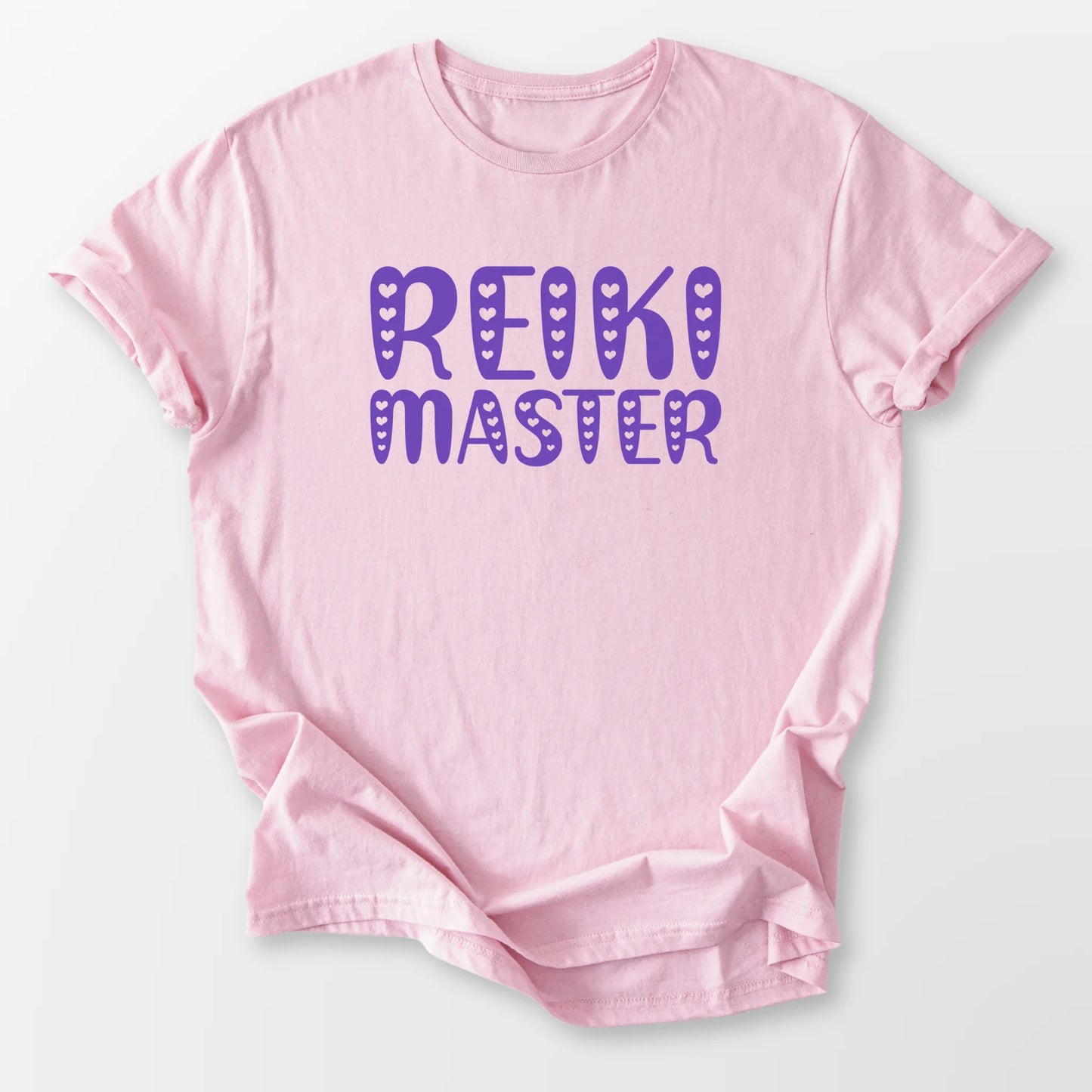 Reiki Master Hearts Tee Light Pink T-Shirt