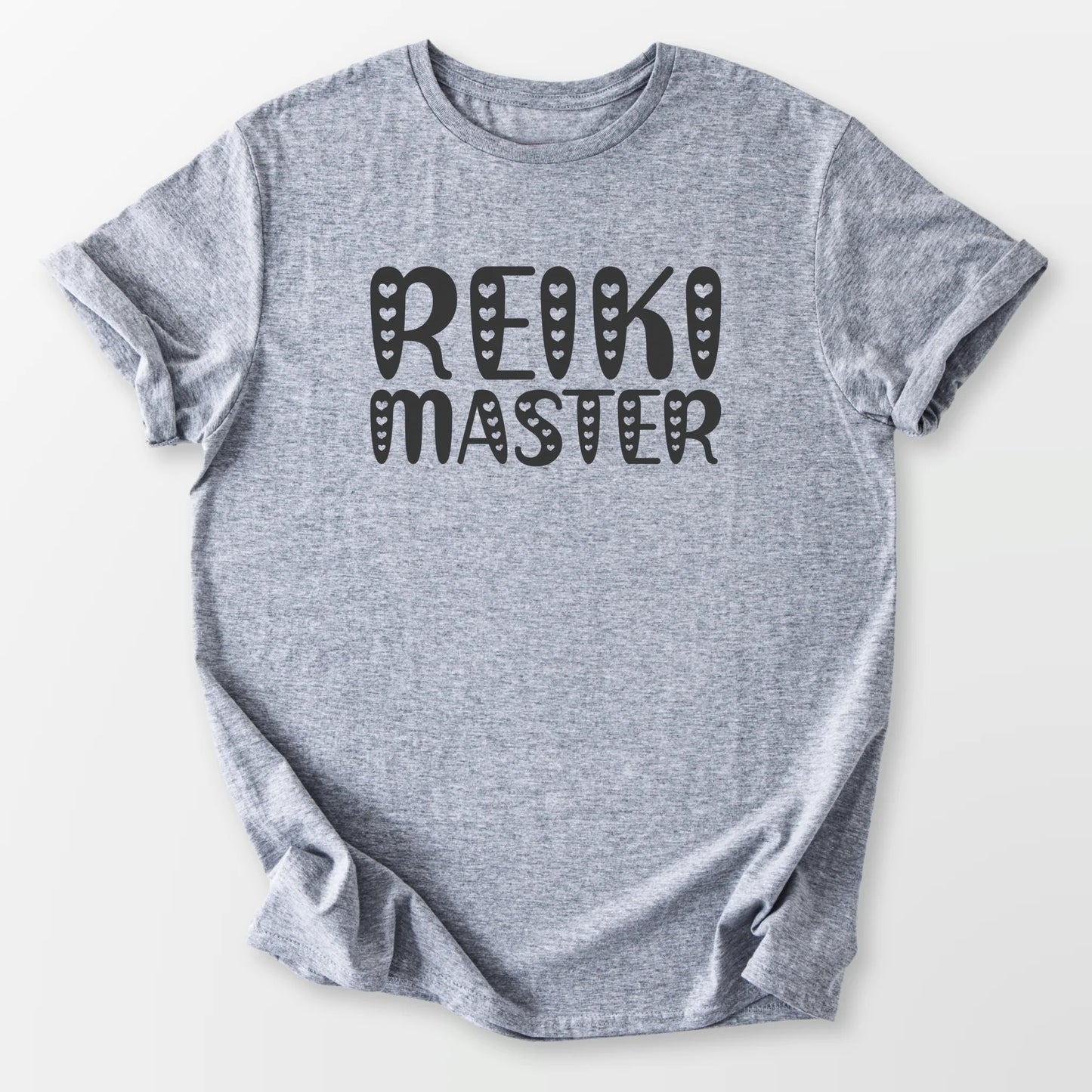 Reiki Master Hearts Tee Sport Grey T-Shirt