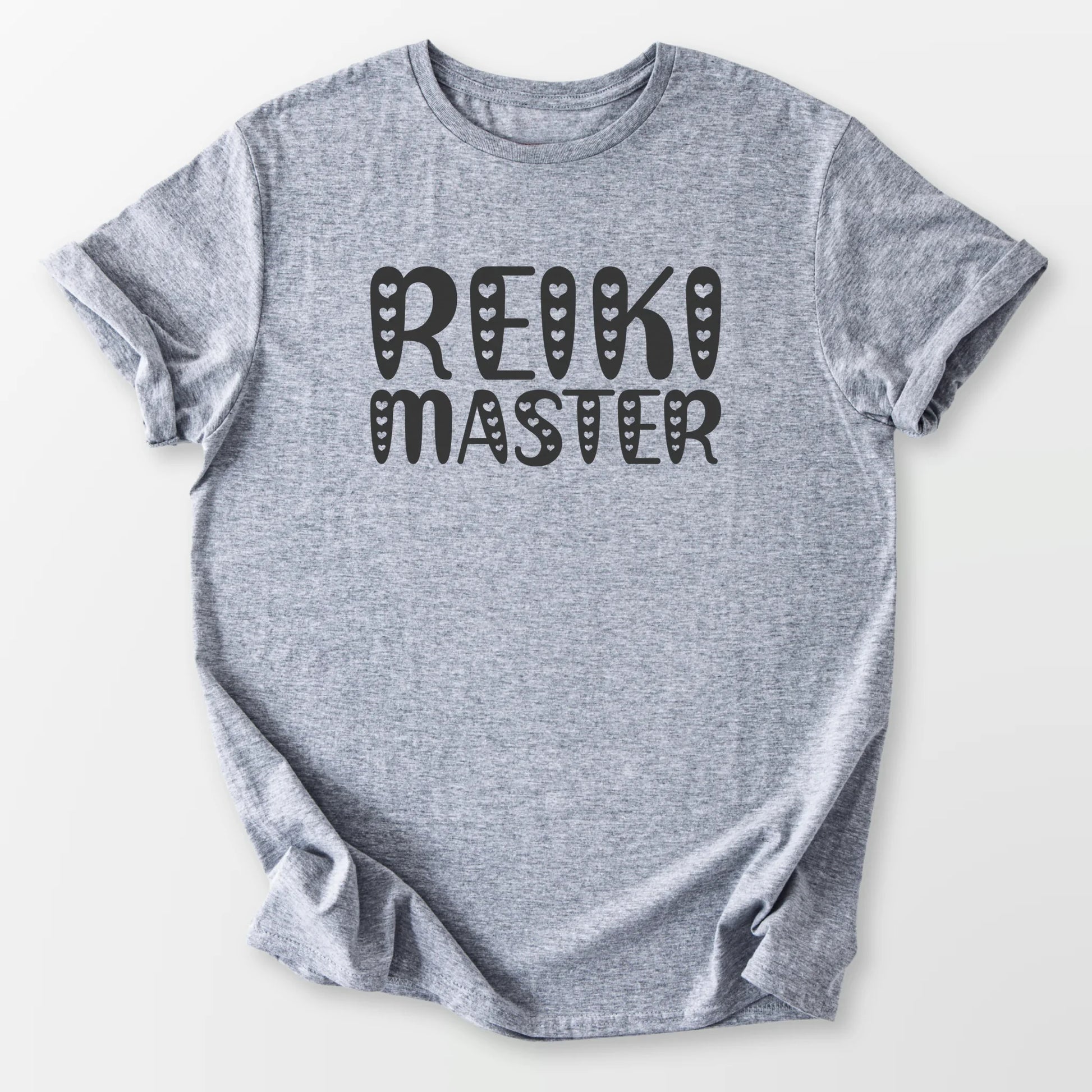 Reiki Master Hearts Tee Sport Grey T-Shirt