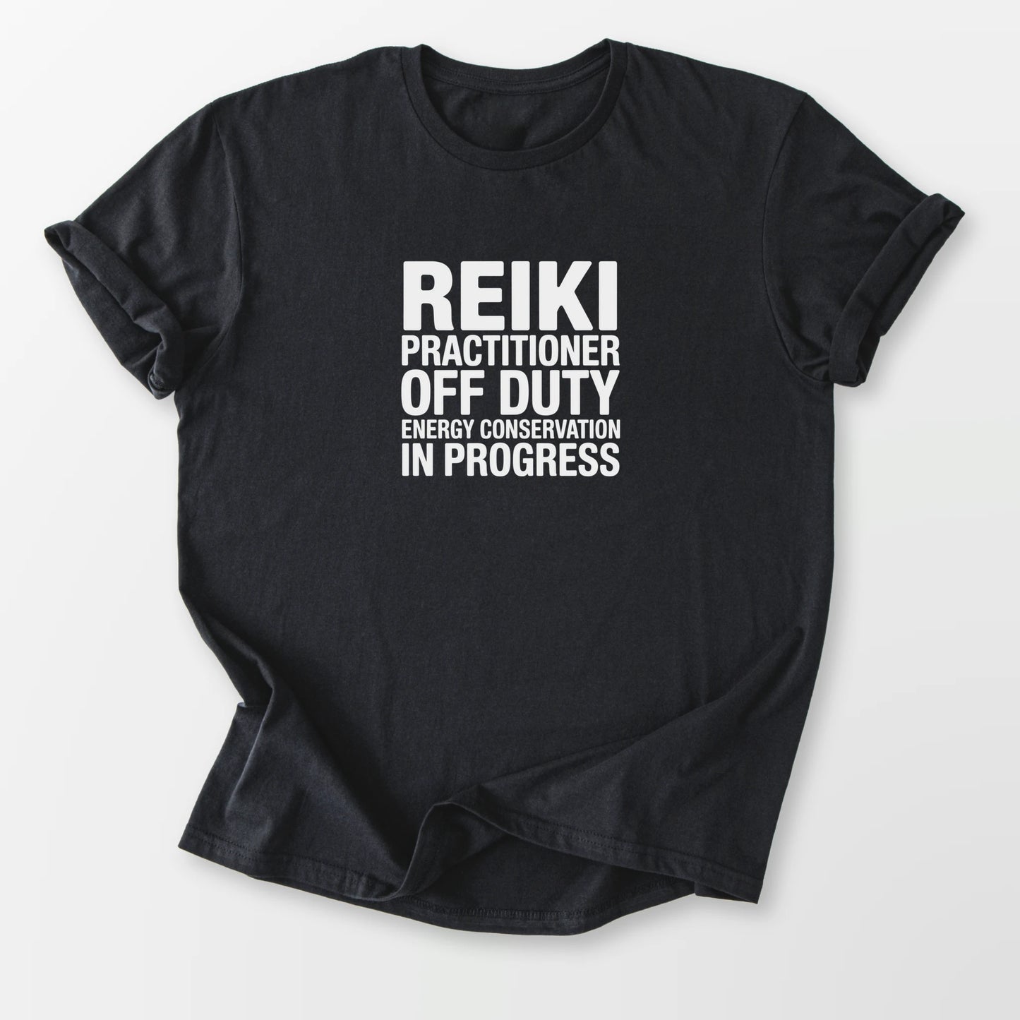 Reiki Off Duty Tee Black T-Shirt