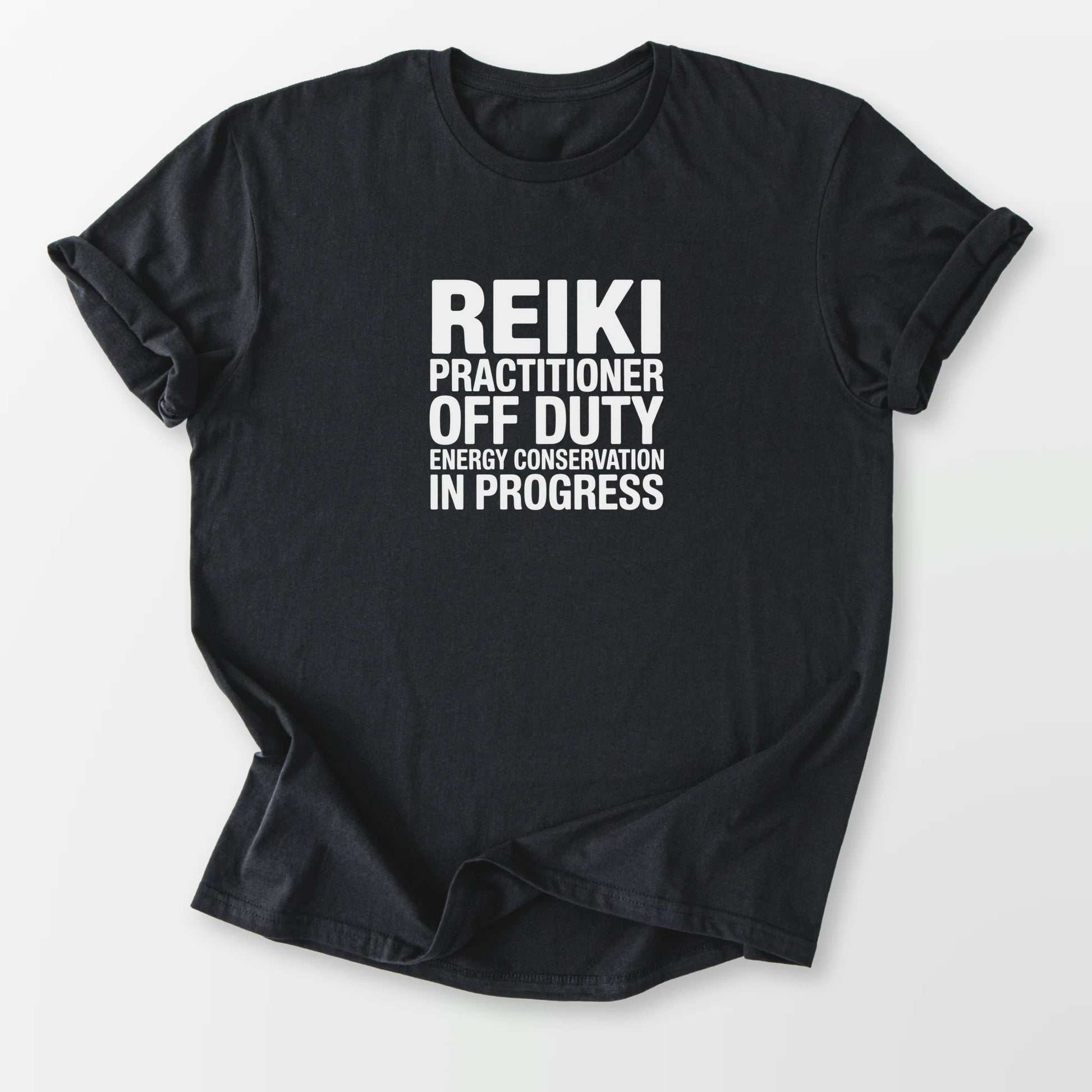 Reiki Off Duty Tee Black T-Shirt