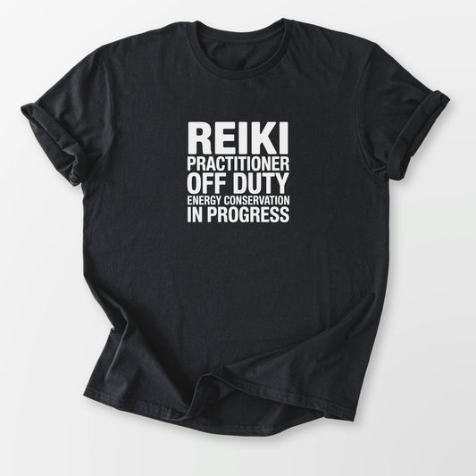 Reiki Off Duty Tee Black T-Shirt