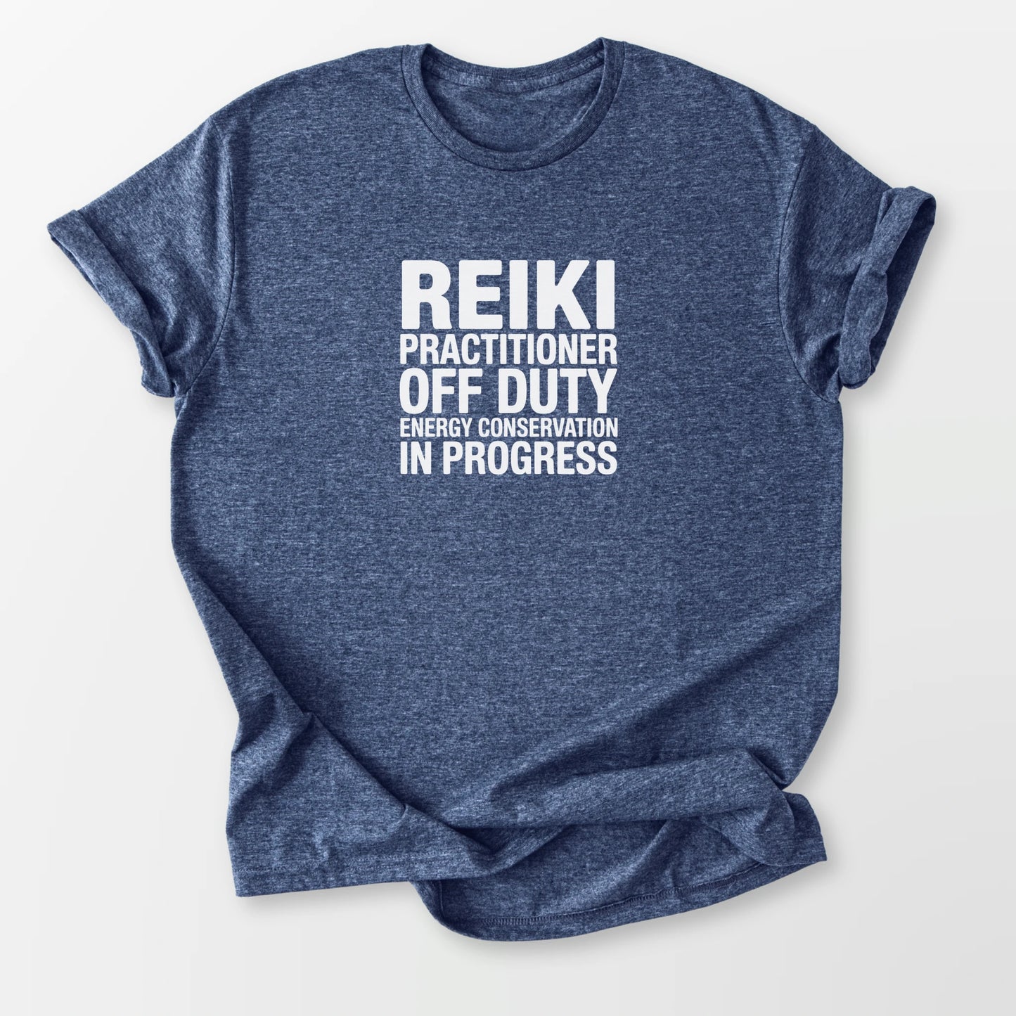 Reiki Off Duty Tee Heather Navy T-Shirt