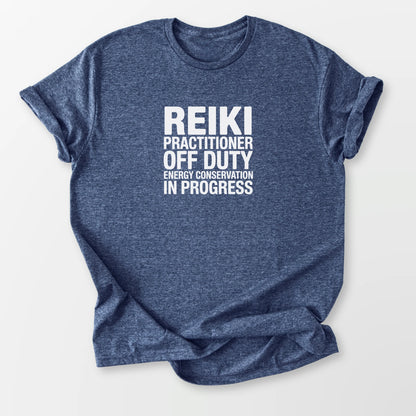 Reiki Off Duty Tee Heather Navy T-Shirt