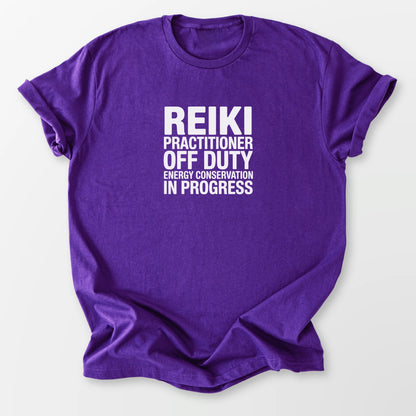 Reiki Off Duty Tee Purple T-Shirt