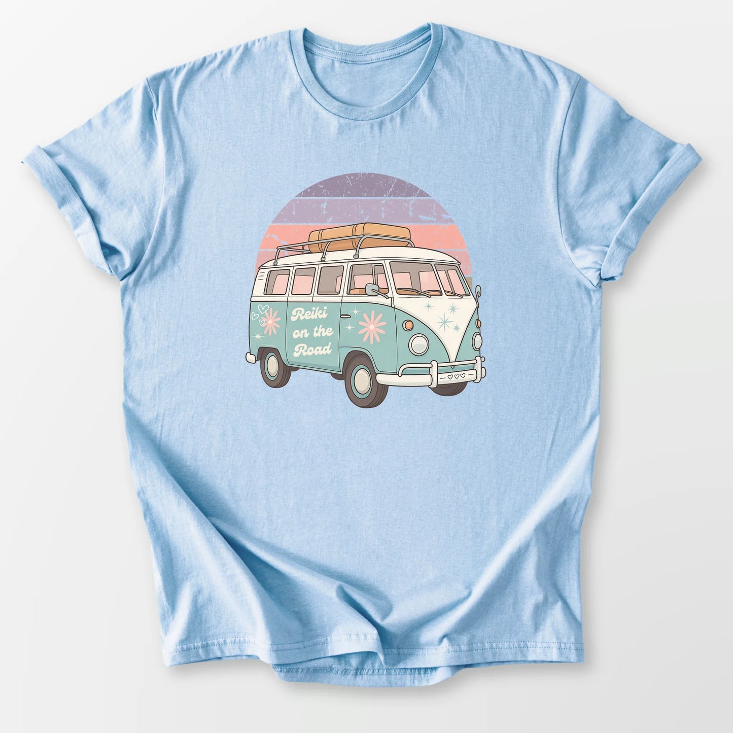 Reiki on the Road Tee Light Blue T-Shirt