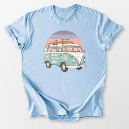 Reiki on the Road Tee Light Blue T-Shirt