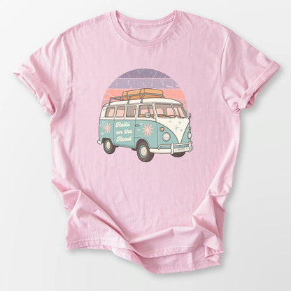 Reiki on the Road Tee Light Pink T-Shirt