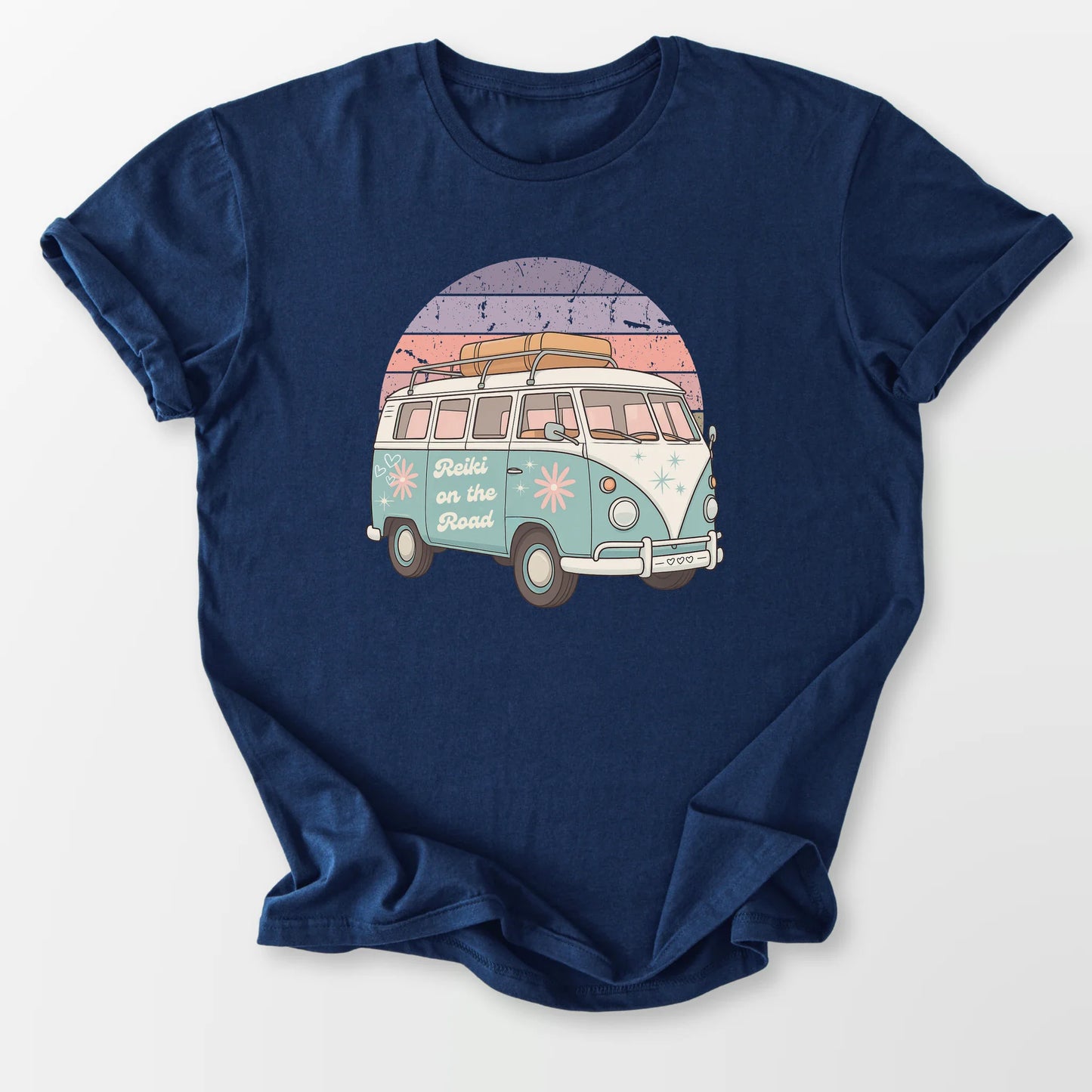 Reiki on the Road Tee Navy T-Shirt