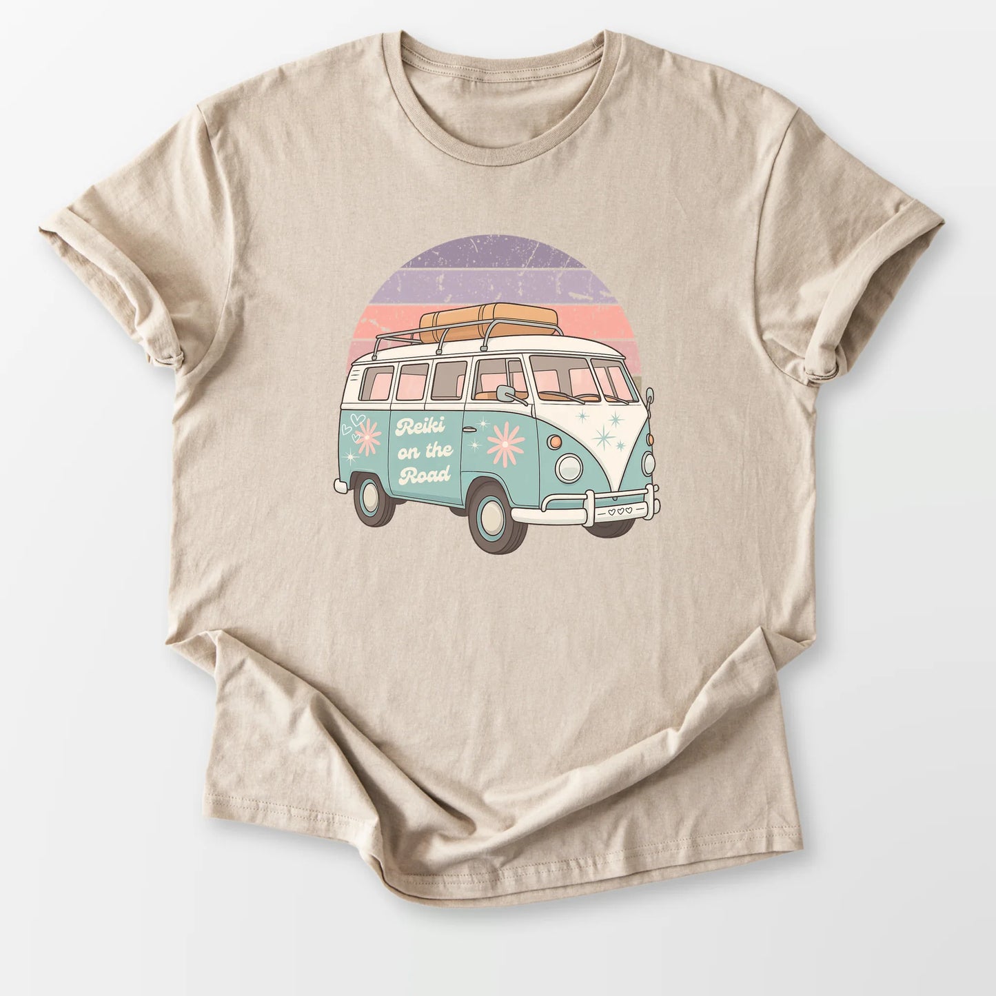 Reiki on the Road Tee Sand T-Shirt
