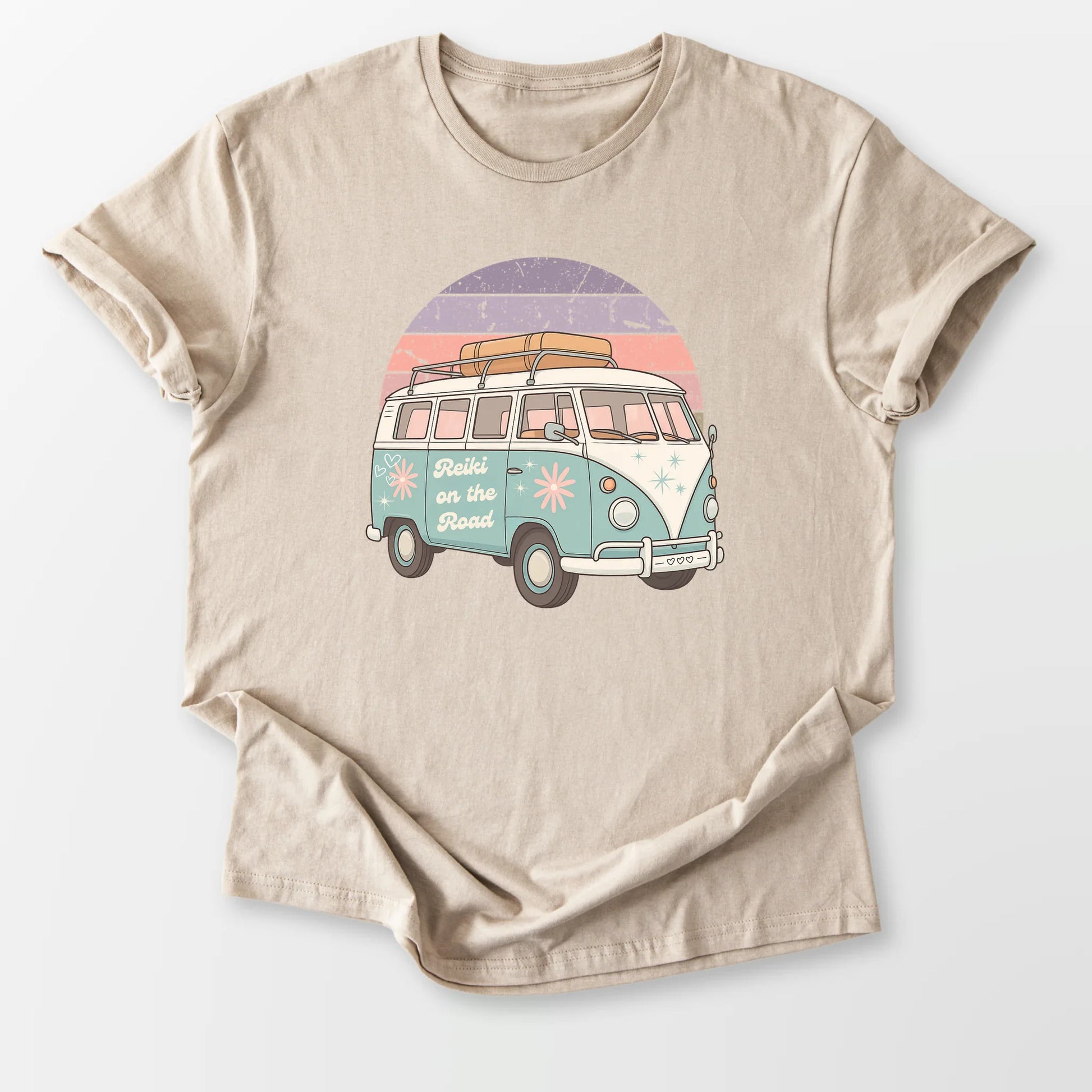Reiki on the Road Tee Sand T-Shirt