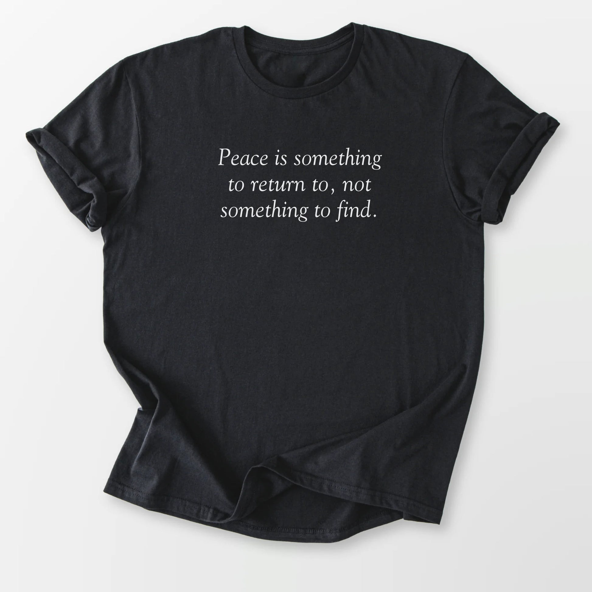 Return to Peace Tee Black T-Shirt