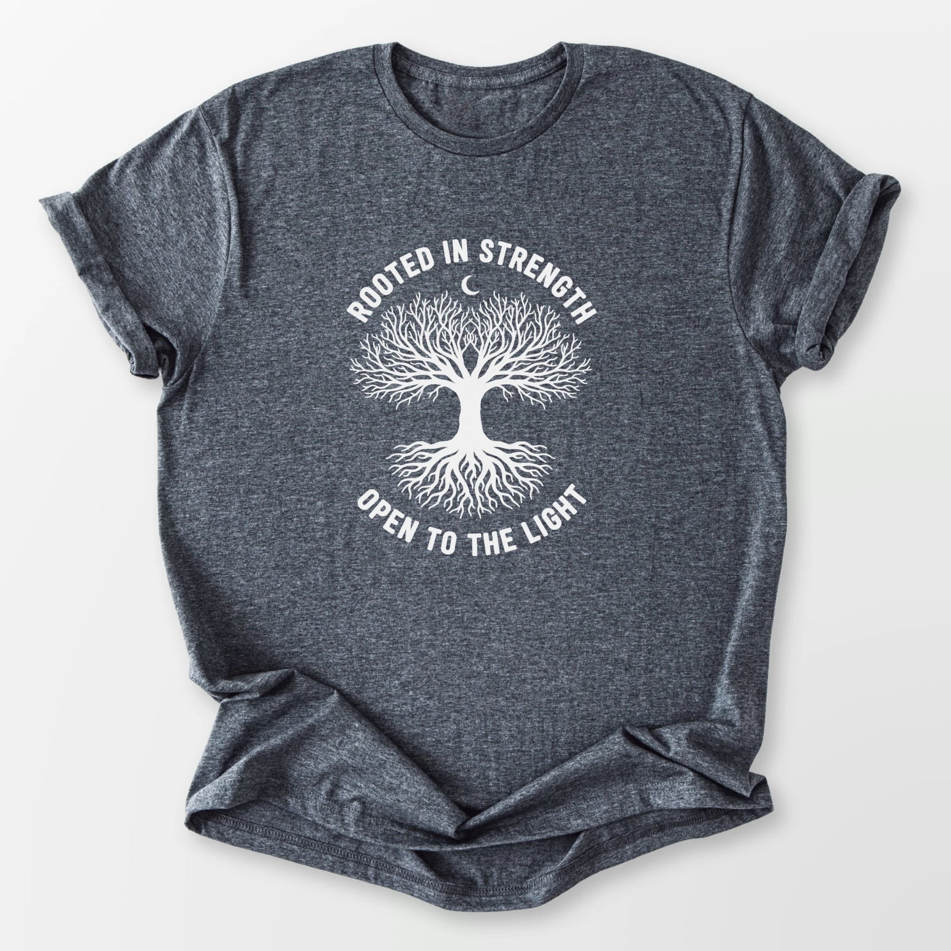 Rooted in Strength Tee Dark Heather Grey T-Shirt