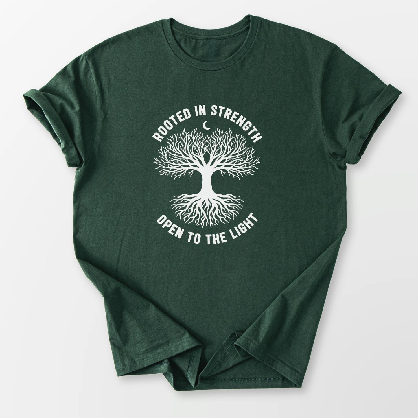 Rooted in Strength Tee Forest Green T-Shirt