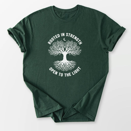 Rooted in Strength Tee Forest Green T-Shirt