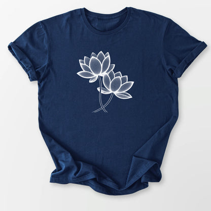 Sacred Blooms Tee Navy T-Shirt