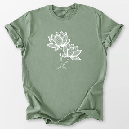 Sacred Blooms Tee Sage T-Shirt