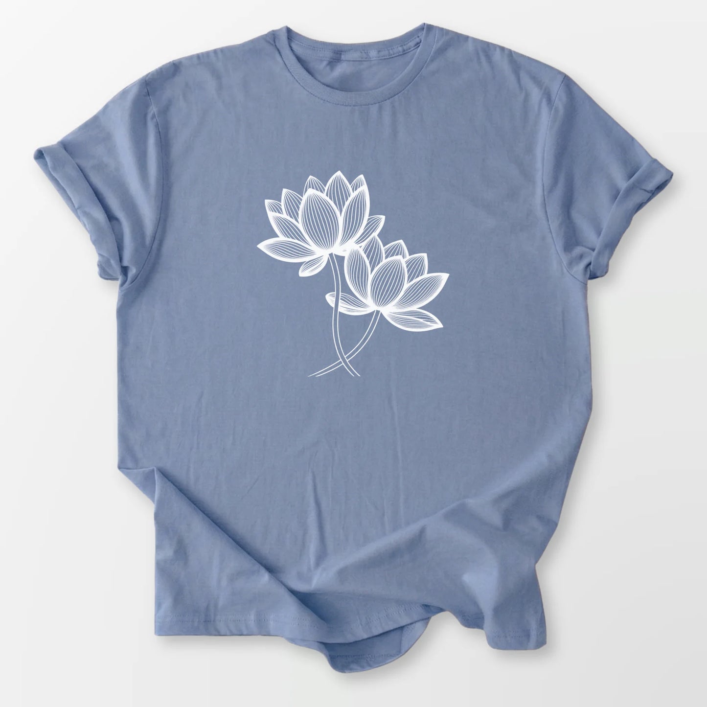 Sacred Blooms Tee Stone Blue T-Shirt