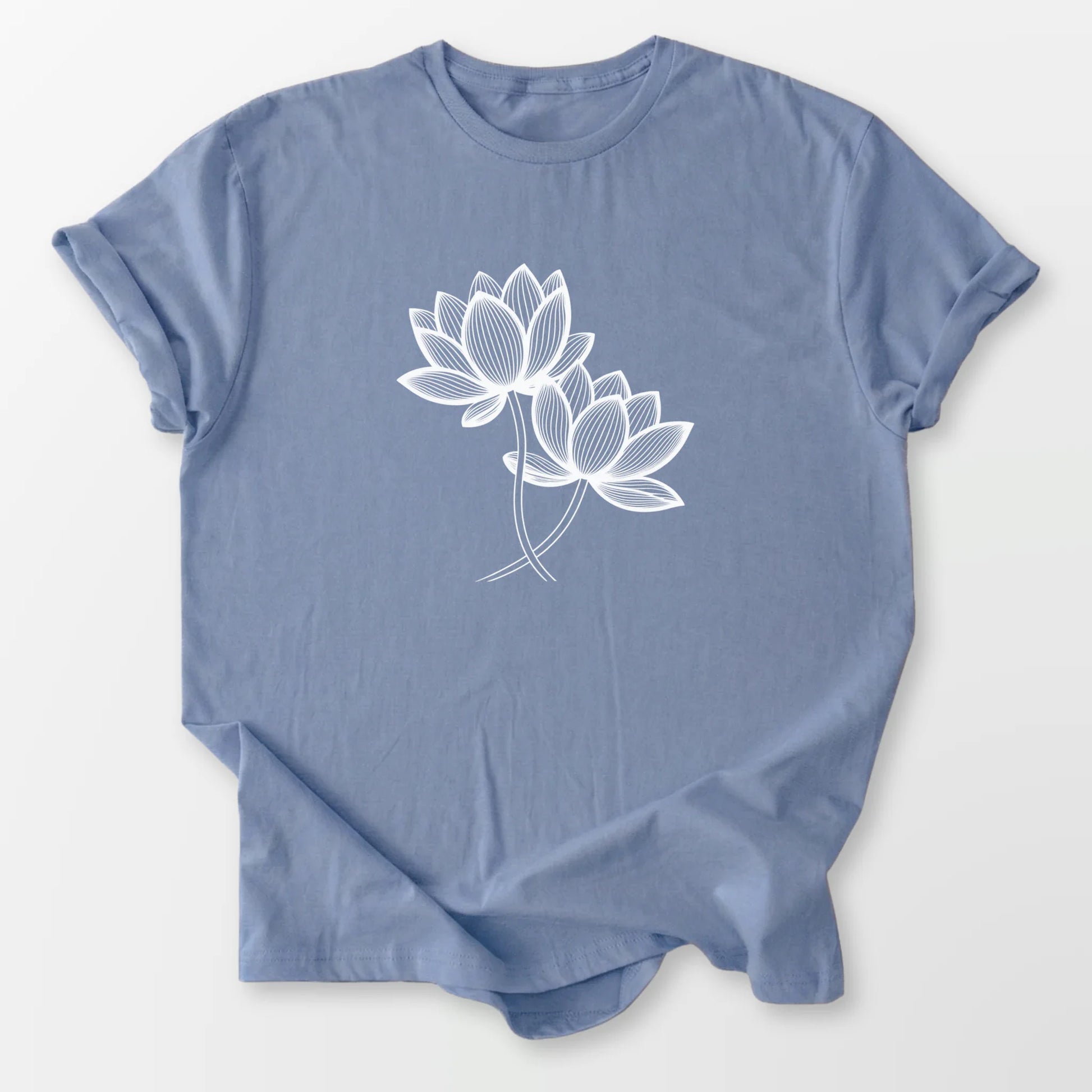 Sacred Blooms Tee Stone Blue T-Shirt