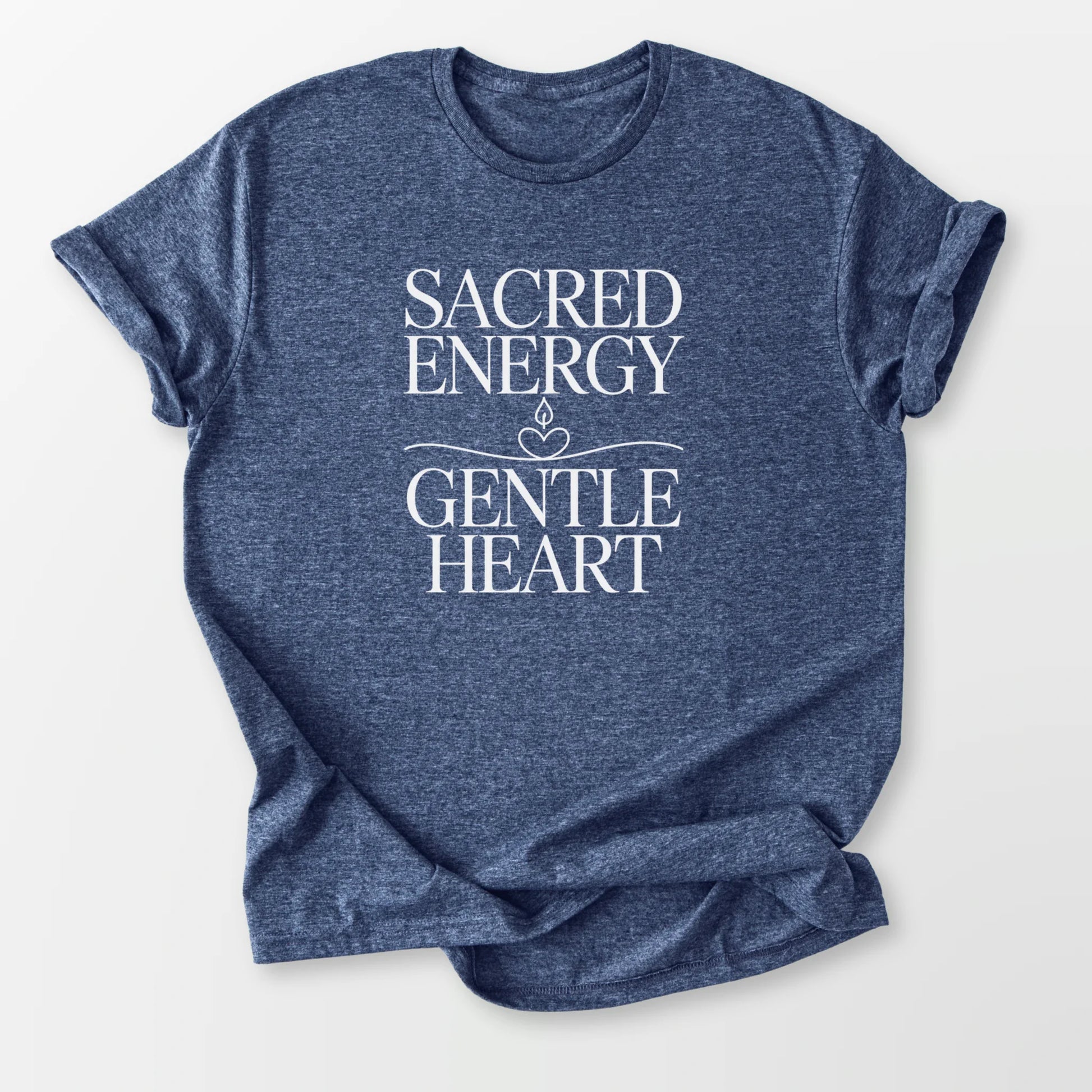 Sacred Energy Tee Heather Navy T-Shirt