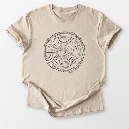 Sacred Resonance Tee Sand T-Shirt
