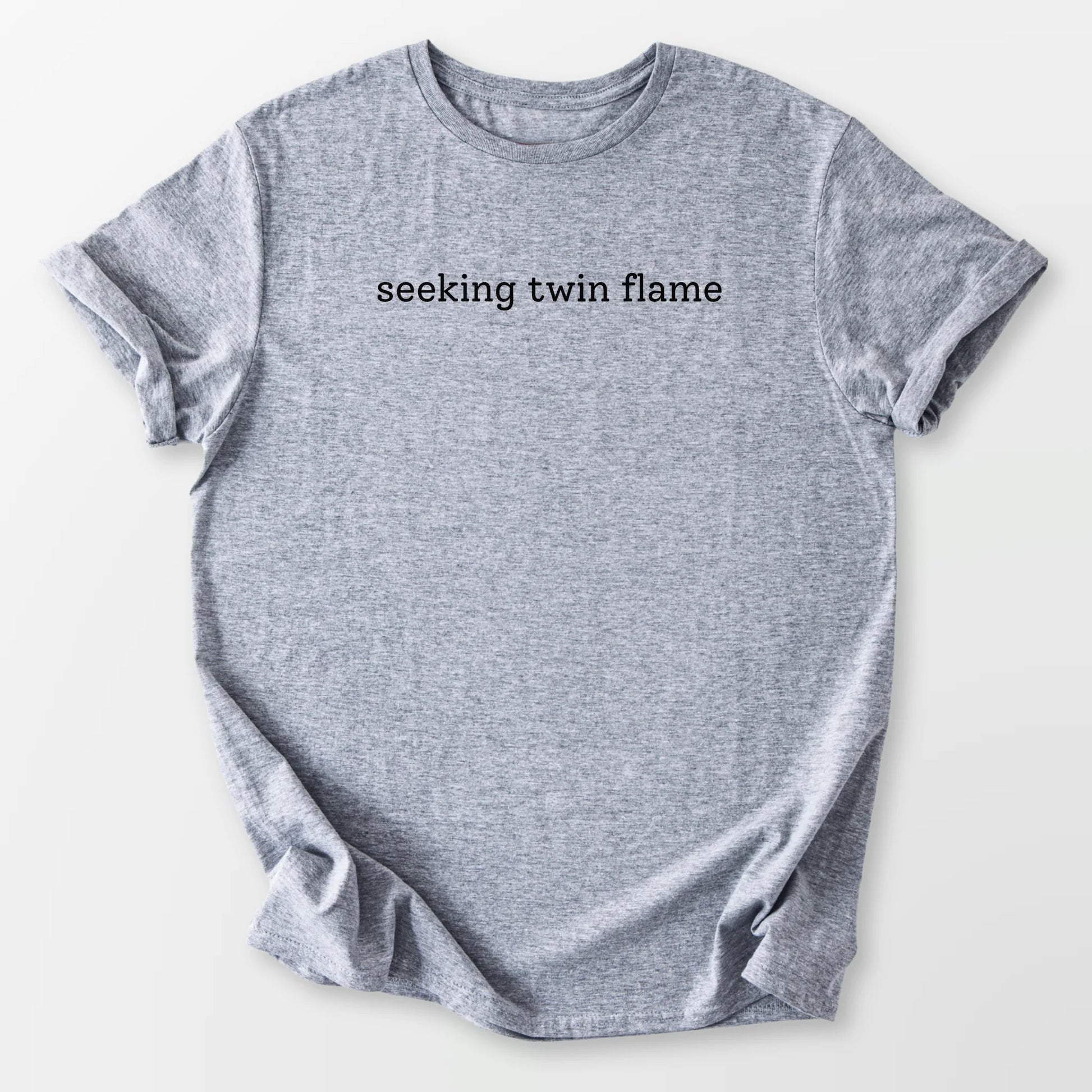 Seeking Twin Flame Tee Sport Grey T-Shirt