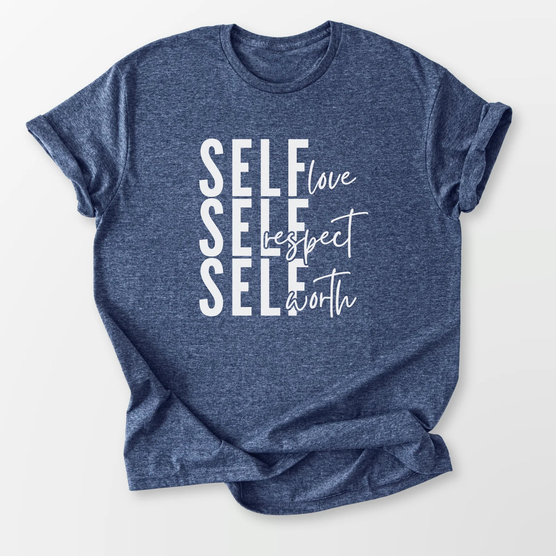 Self Love Tee Heather Navy T-Shirt