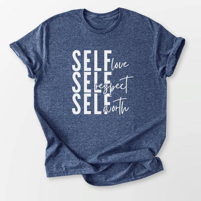 Self Love Tee Heather Navy T-Shirt