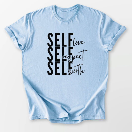 Self Love Tee Light Blue T-Shirt