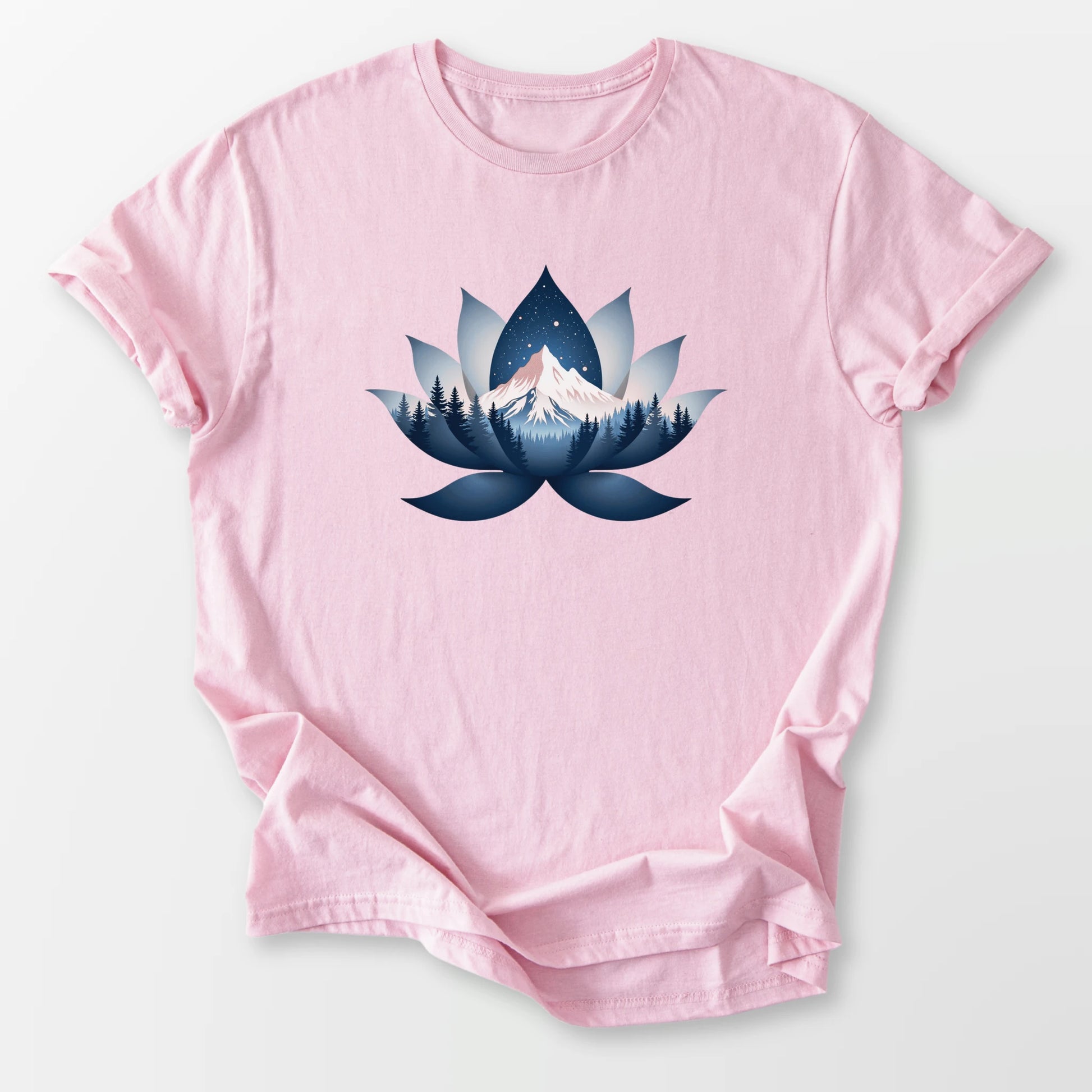 Serene Lotus Tee Light Pink T-Shirt