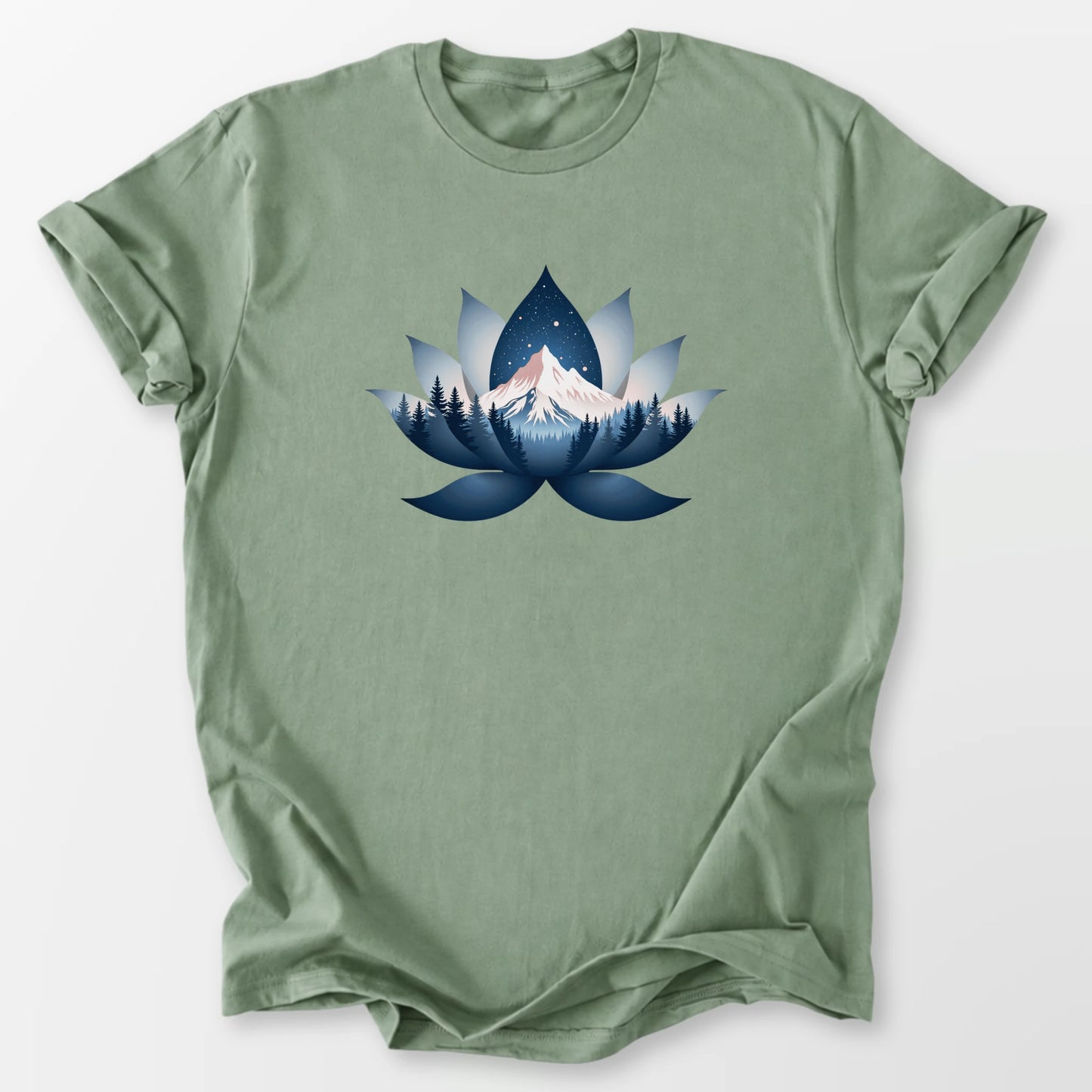 Serene Lotus Tee Sage T-Shirt