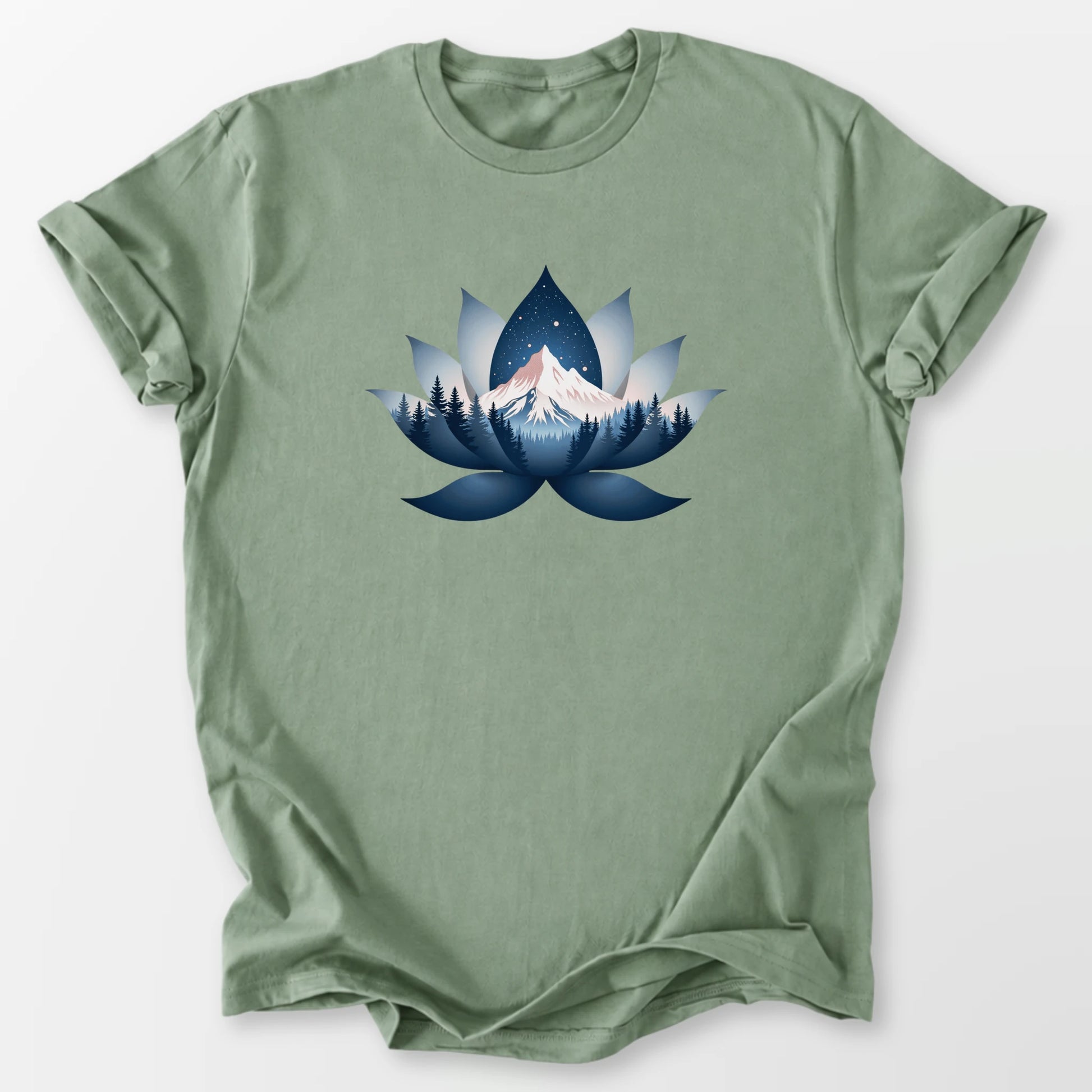 Serene Lotus Tee Sage T-Shirt