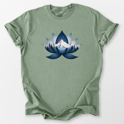 Serene Lotus Tee Sage T-Shirt