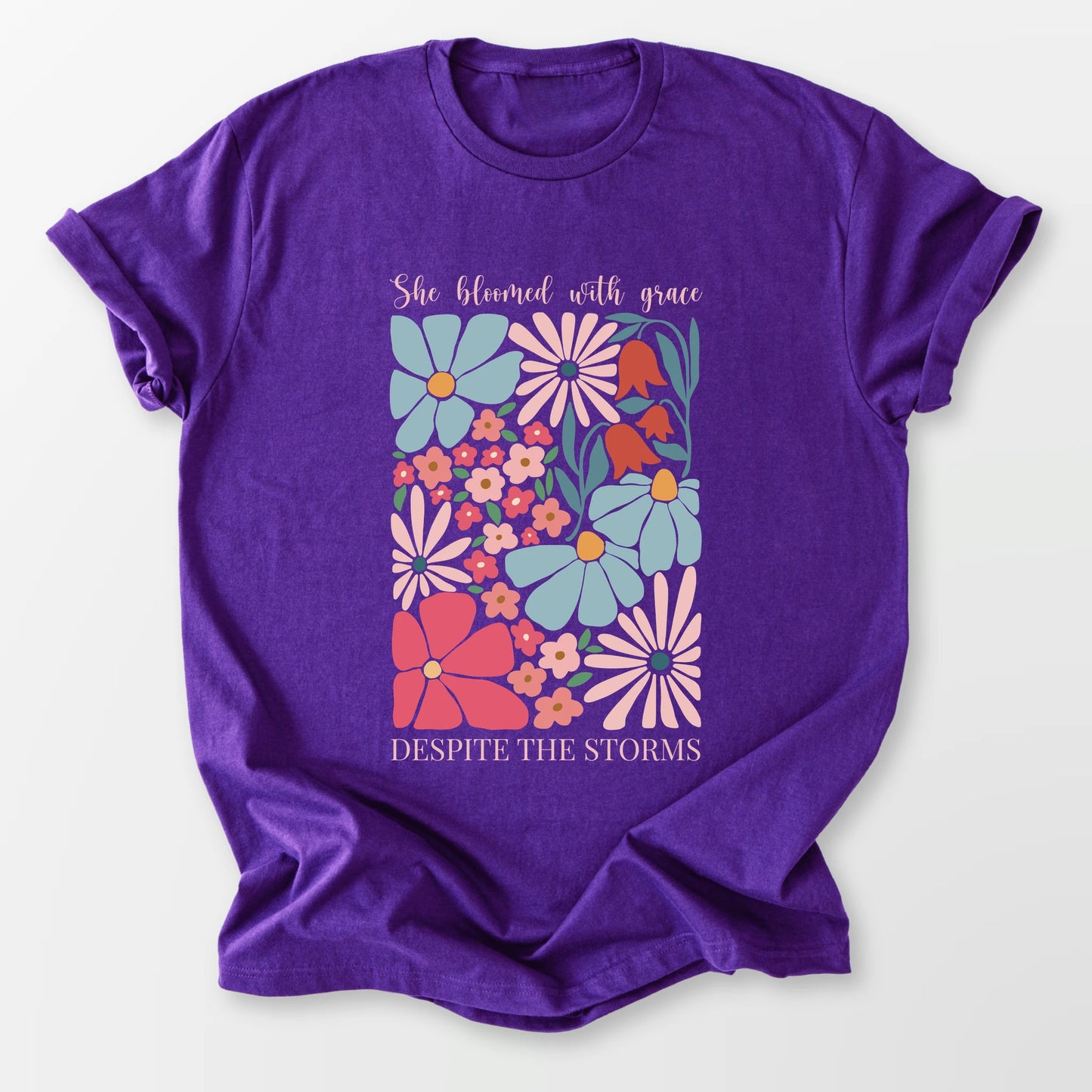 She Bloomed Tee Purple T-Shirt