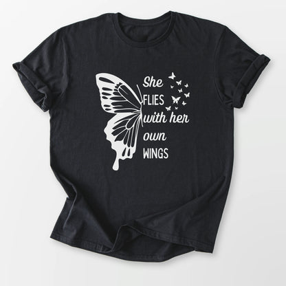 She Flies Tee Black T-Shirt