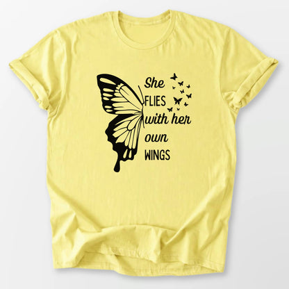 She Flies Tee Cornsilk T-Shirt