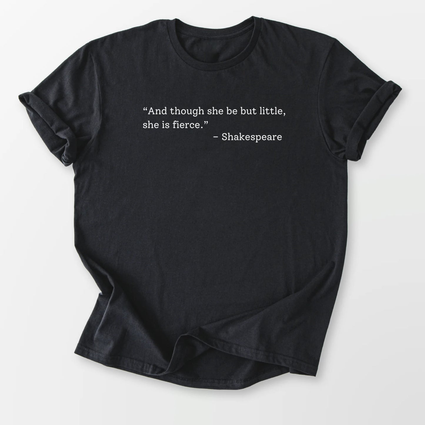 She is Fierce Tee Black T-Shirt