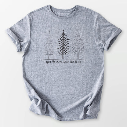 Simply Sparkle Trees Tee Sport Grey T-Shirt