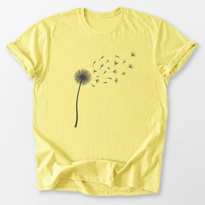 Single Dandelion Tee Cornsilk T-Shirt