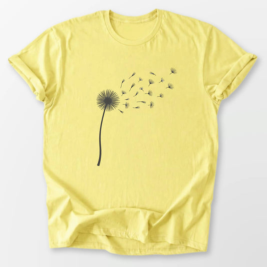 Single Dandelion Tee Cornsilk T-Shirt