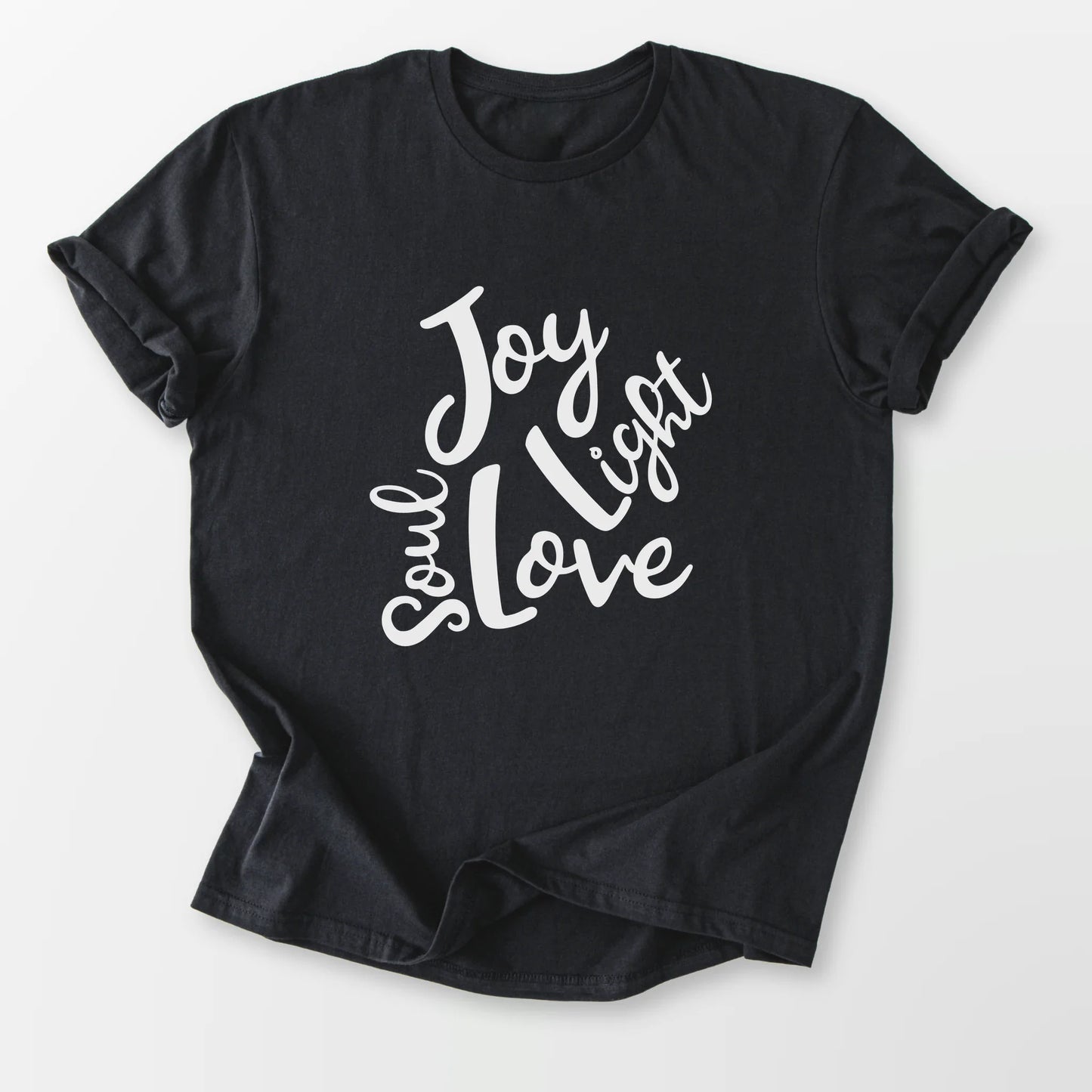 Soul Joy Love Light Tee Black T-Shirt