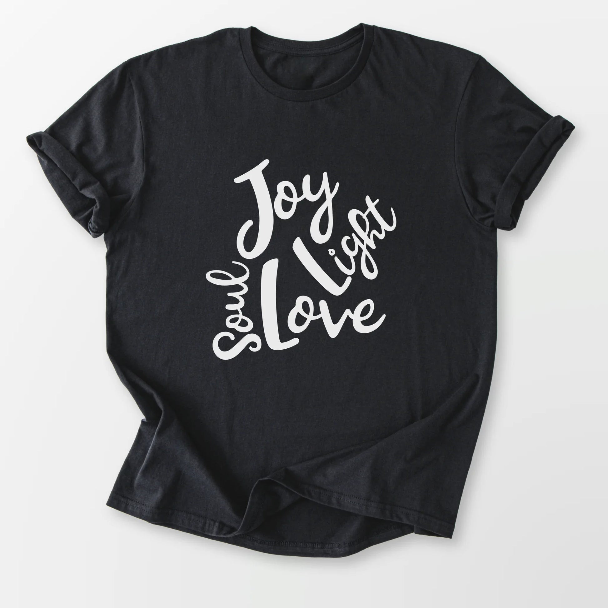 Soul Joy Love Light Tee Black T-Shirt