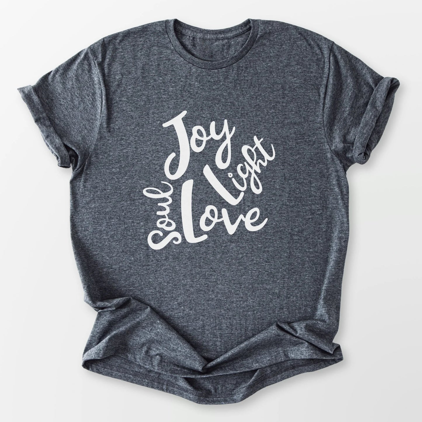 Soul Joy Love Light Tee Dark Heather Grey T-Shirt