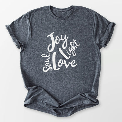 Soul Joy Love Light Tee Dark Heather Grey T-Shirt
